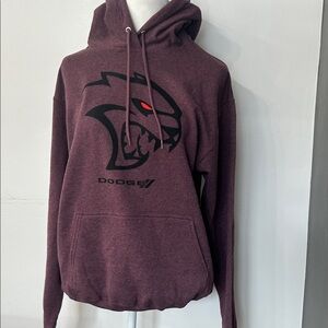 Unisex Dodge Challenger Charger SRT Hellcat Maroon Hoodie
